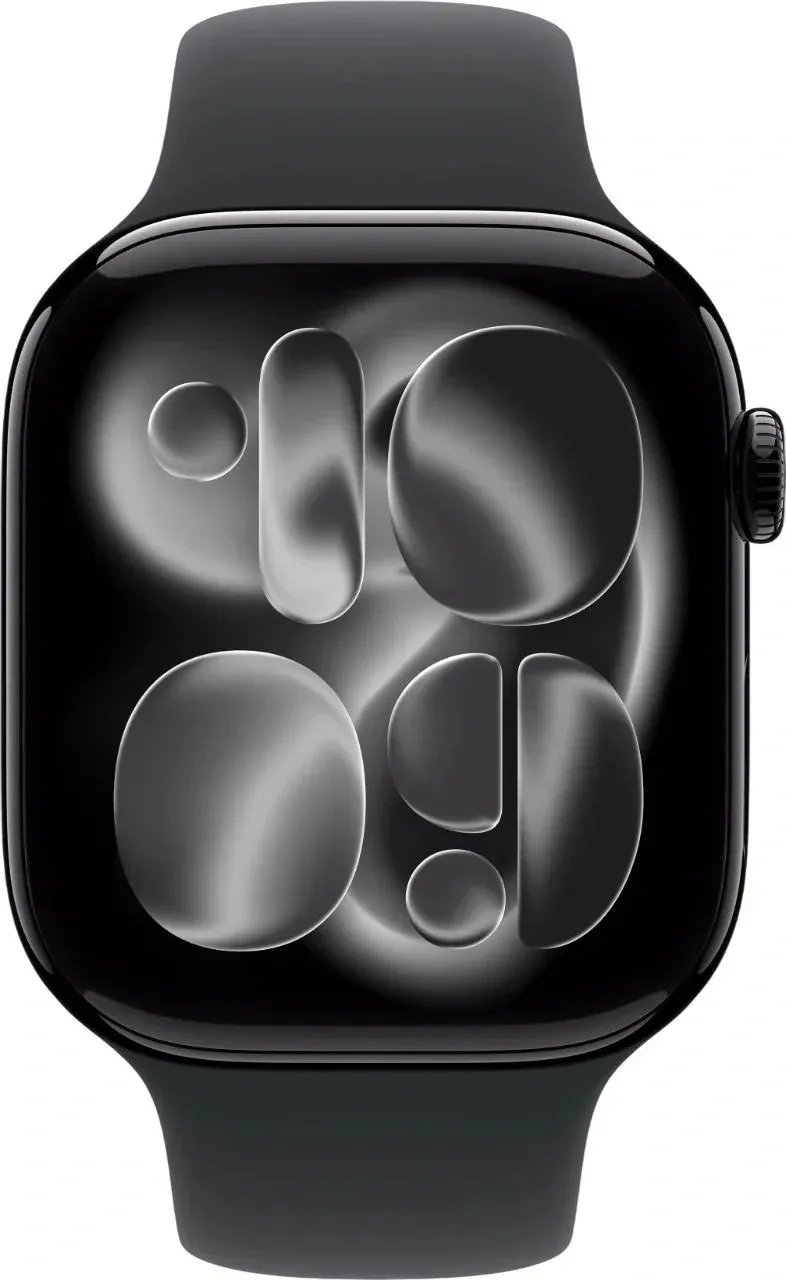 Смарт-часы Apple Watch Series 11 A3333 46мм OLED корп.черный Sport Band рем.черный разм.брасл.:S/M MEUW4LW/A - фото 2