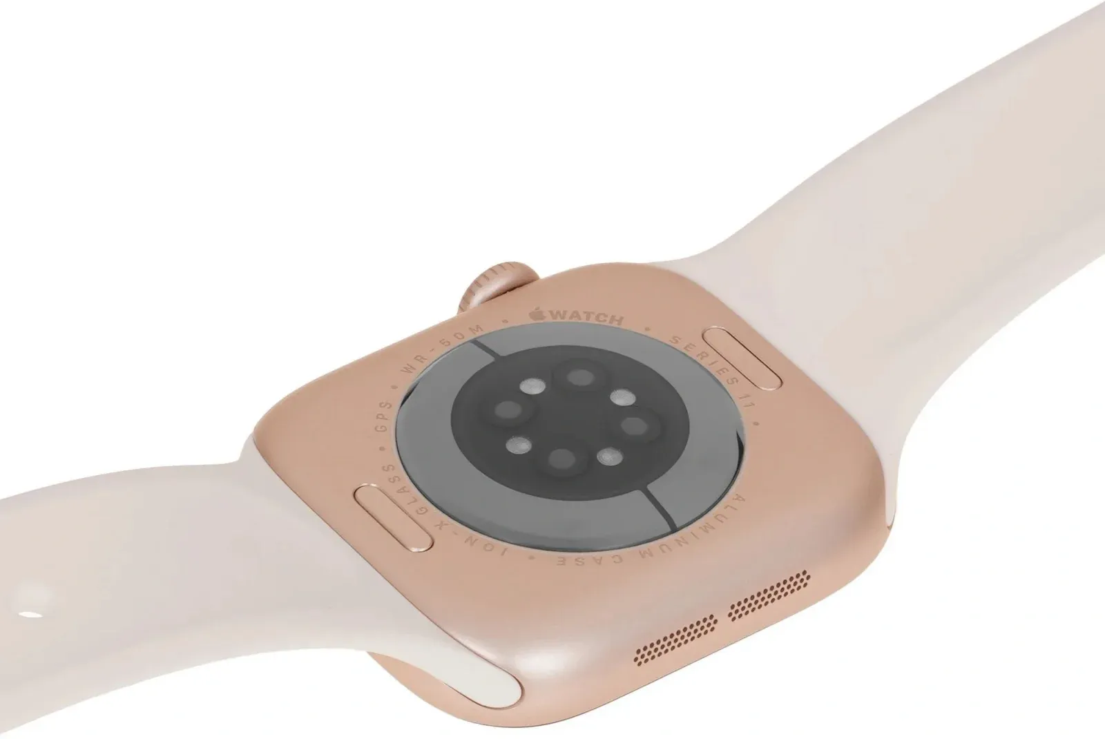 Смарт-часы Apple Watch Series 11 A3333 46мм OLED корп.розовое золото Sport Band рем.белый разм.брасл.:S/M MEV64LW/A - фото 7