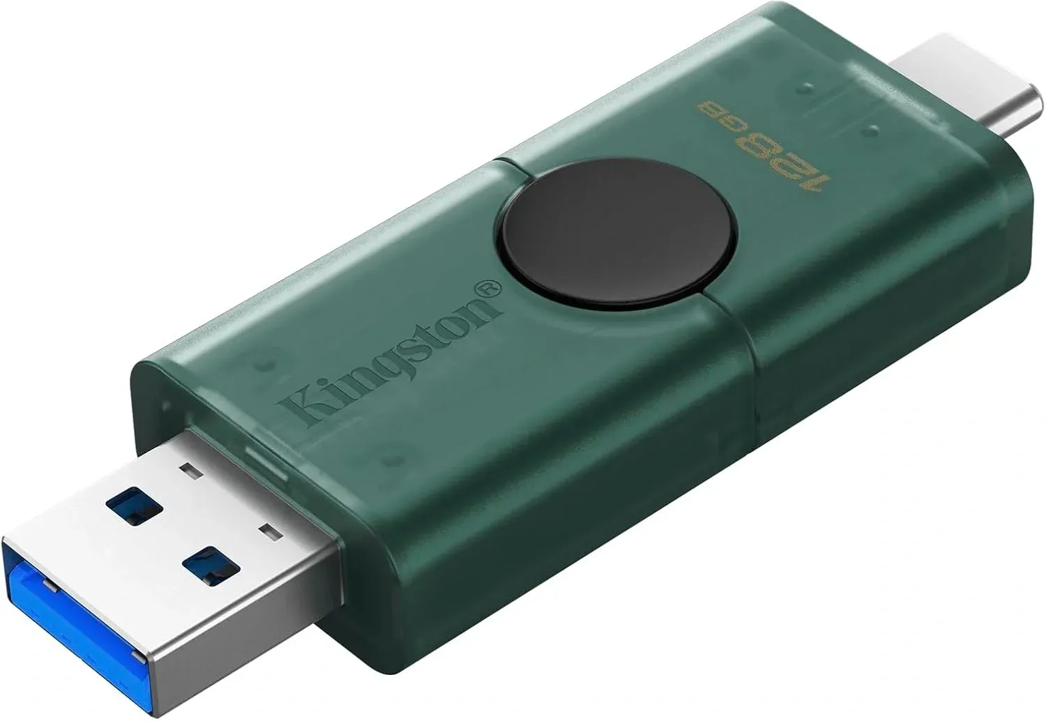Флеш Диск Kingston 128GB DataTraveler Duo G2 DTDEG2/128GB USB3.0 зеленый/черный, 128 ГБ - фото 4