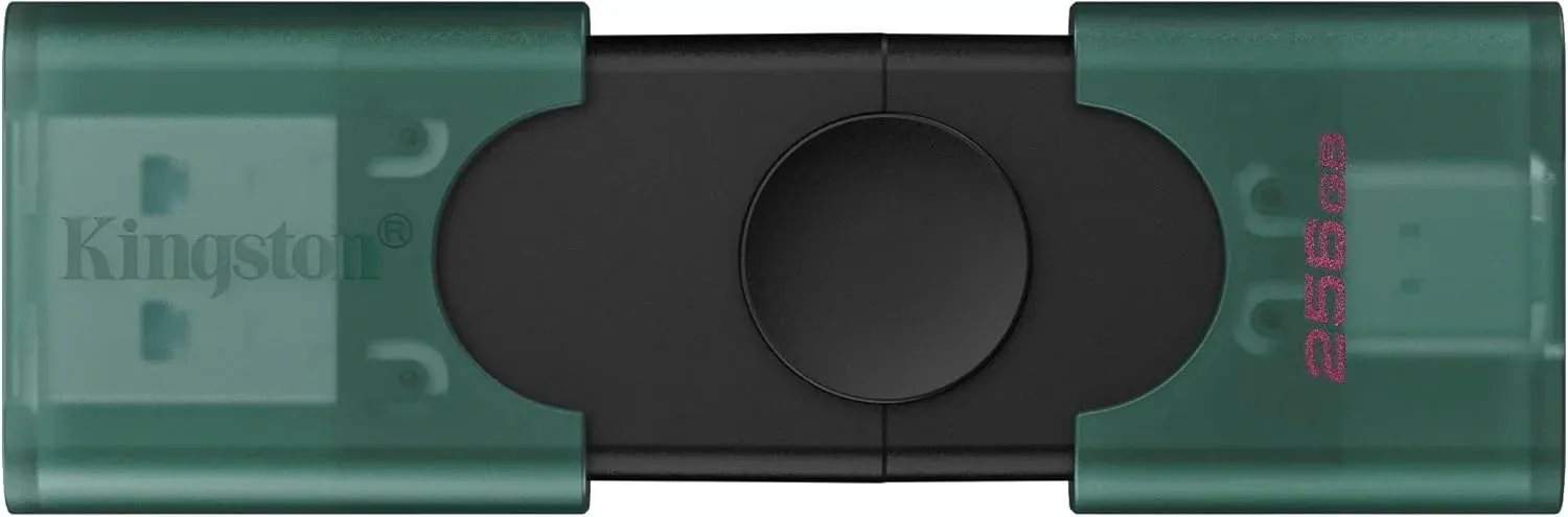 Флеш Диск Kingston 256GB DataTraveler Duo G2 DTDEG2/256GB USB3.0 зеленый/черный, 256 ГБ - фото 2