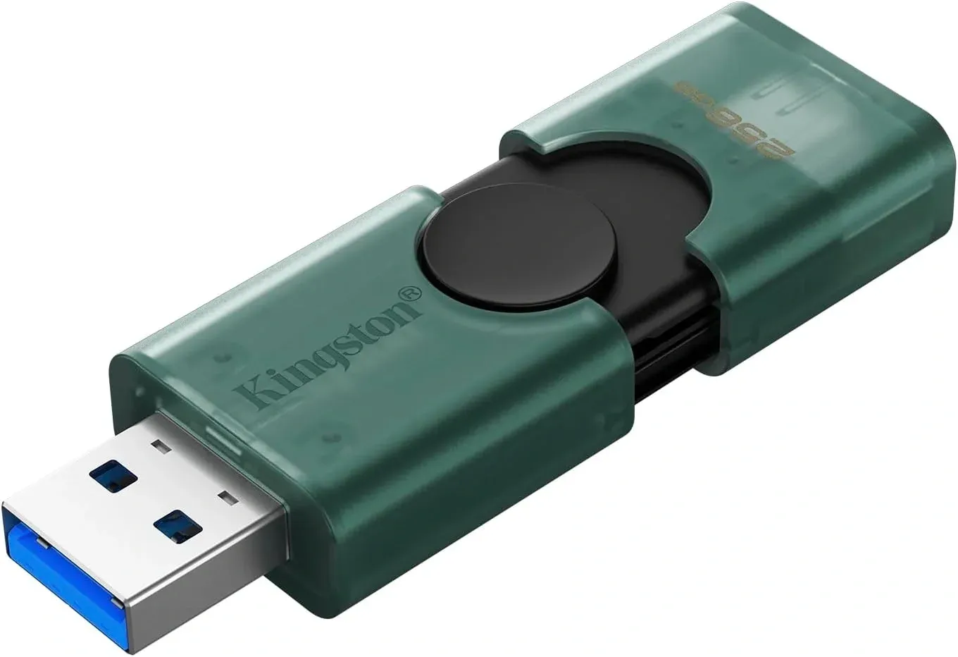 Флеш Диск Kingston 256GB DataTraveler Duo G2 DTDEG2/256GB USB3.0 зеленый/черный, 256 ГБ - фото 3