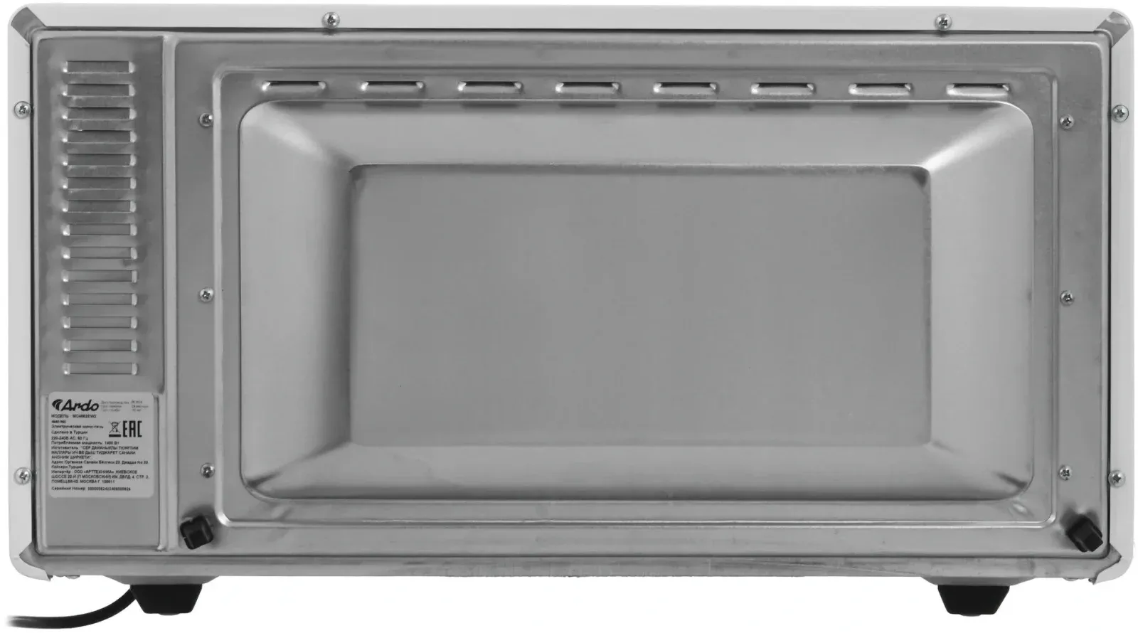 Мини-печь Ardo MO4531W2 45л. 1400Вт белый/черный, 45 л - фото 5