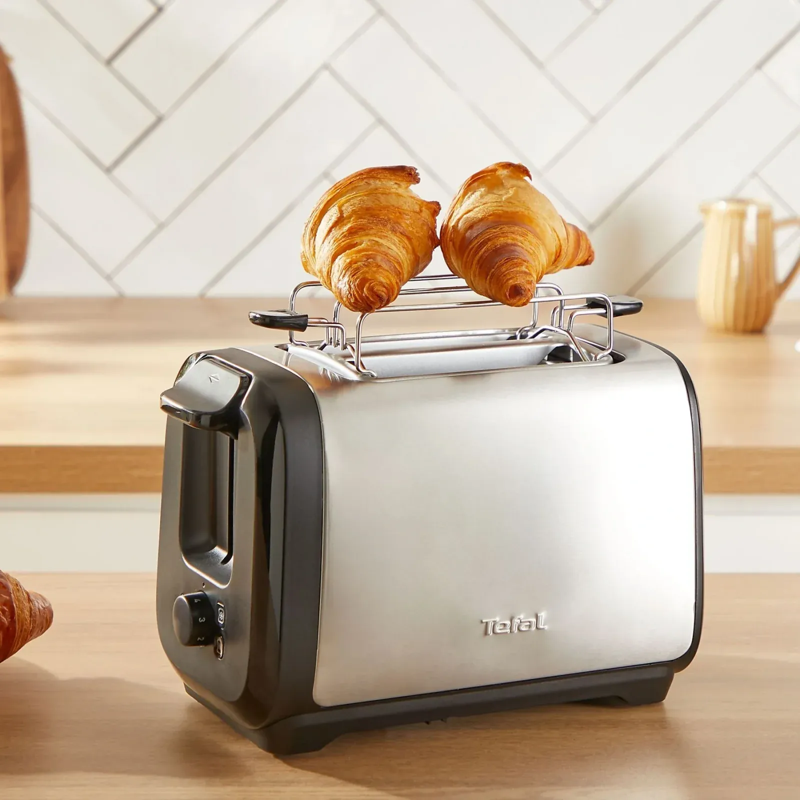 Тостер Tefal Express Metal TT5S1DE0 1200Вт серебристый/черный - фото 5