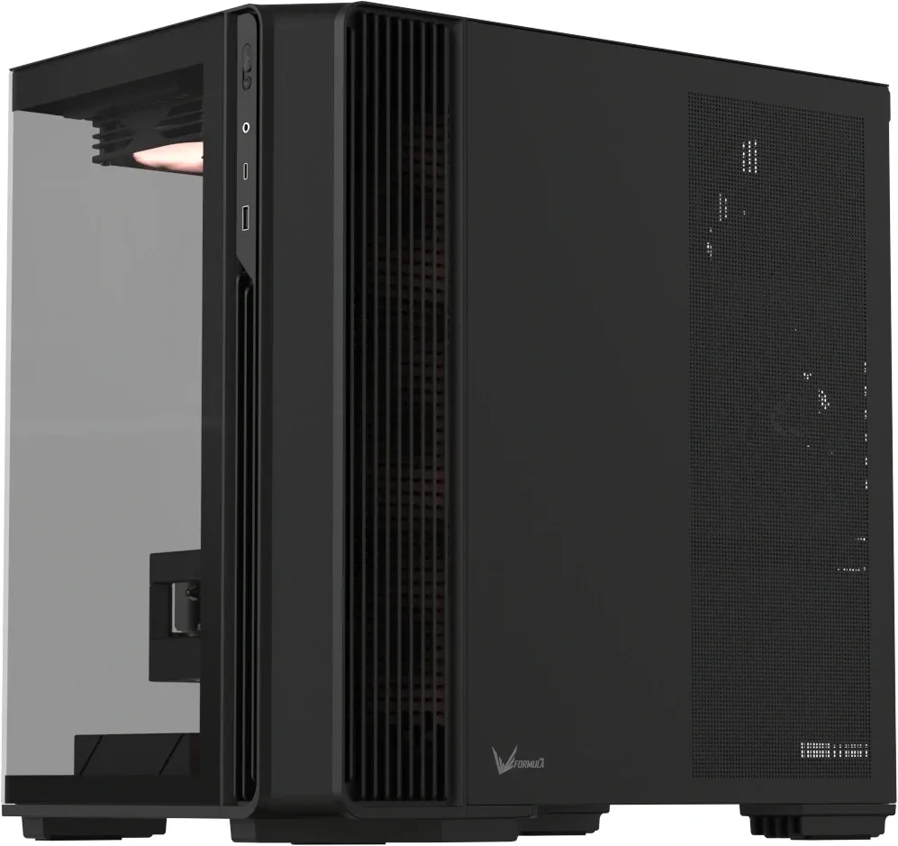 Корпус Formula Crystal Z7 черный без БП E-ATX 12x120mm 2x140mm 1xUSB3.0 audio bott PSU - фото 3