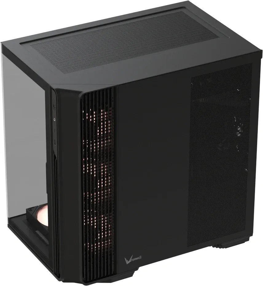 Корпус Formula Crystal Z7 черный без БП E-ATX 12x120mm 2x140mm 1xUSB3.0 audio bott PSU - фото 6