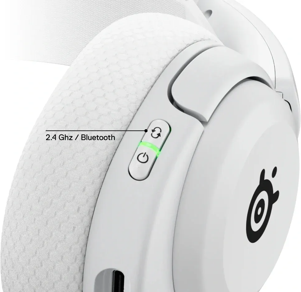 Наушники с микрофоном Steelseries Arctis Nova 5 белый накладные BT/Radio оголовье 61671 - фото 5