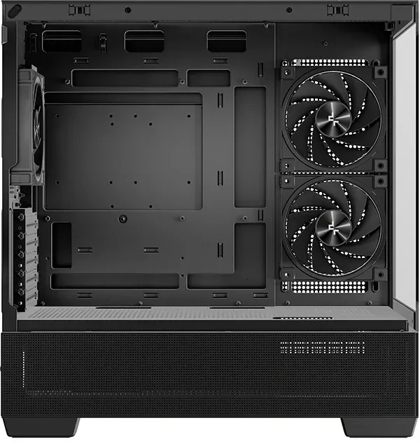 Корпус Deepcool CG380 3F черный без БП mATX 6x120mm 3x140mm 2xUSB3.0 audio bott PSU - фото 4
