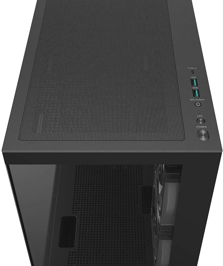 Корпус Deepcool CG380 3F черный без БП mATX 6x120mm 3x140mm 2xUSB3.0 audio bott PSU - фото 8