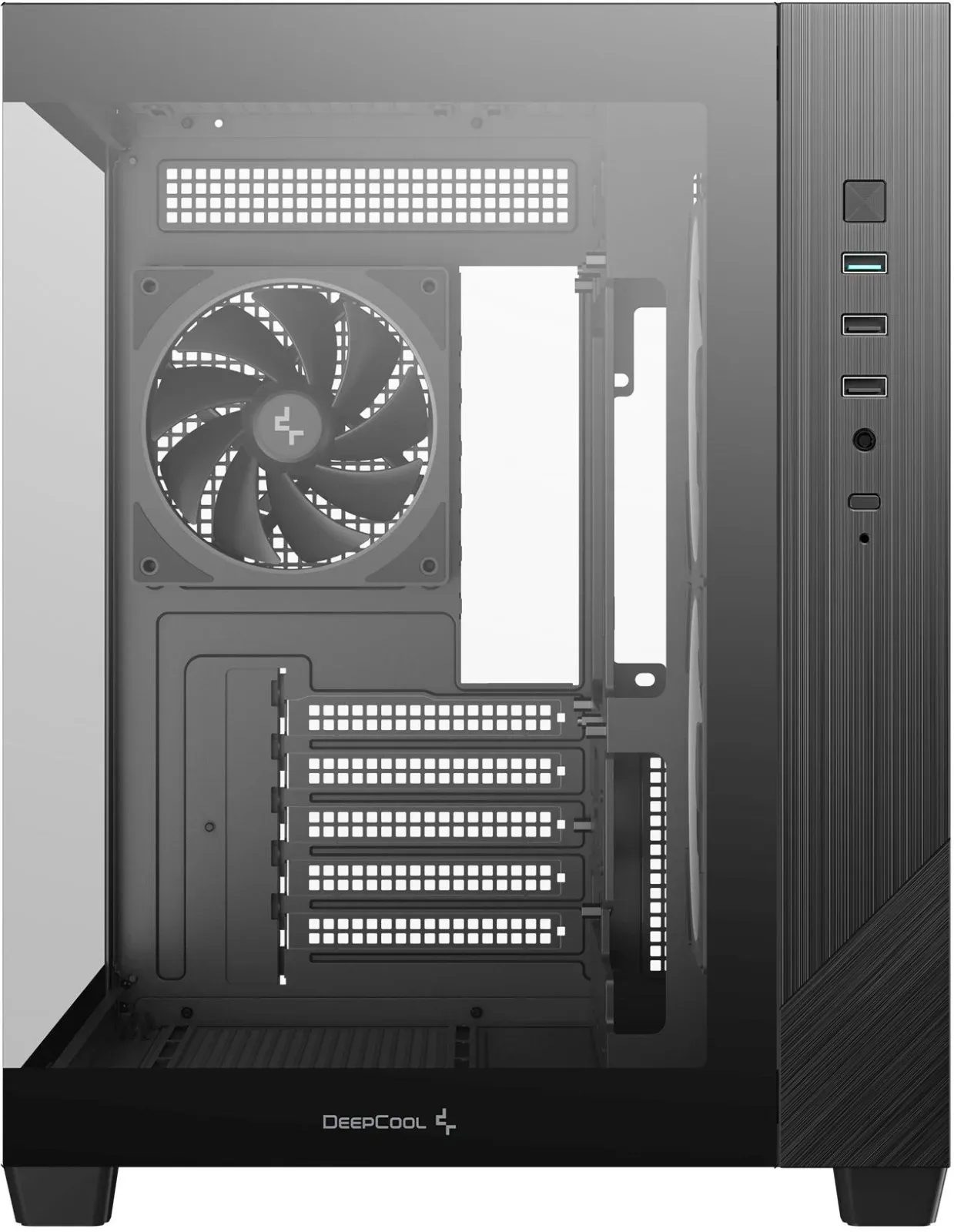 Корпус Deepcool CG330 3F черный без БП mATX 6x120mm 4x140mm 2xUSB2.0 1xUSB3.0 audio bott PSU - фото 3