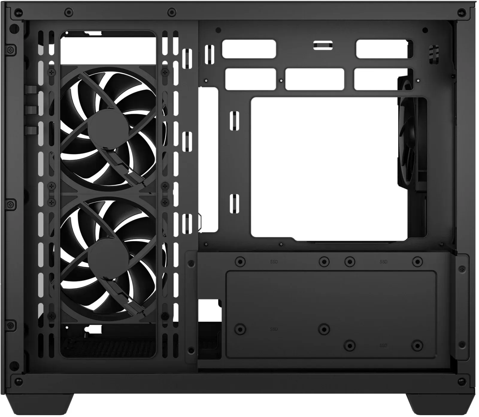 Корпус Deepcool CG330 3F черный без БП mATX 6x120mm 4x140mm 2xUSB2.0 1xUSB3.0 audio bott PSU - фото 5