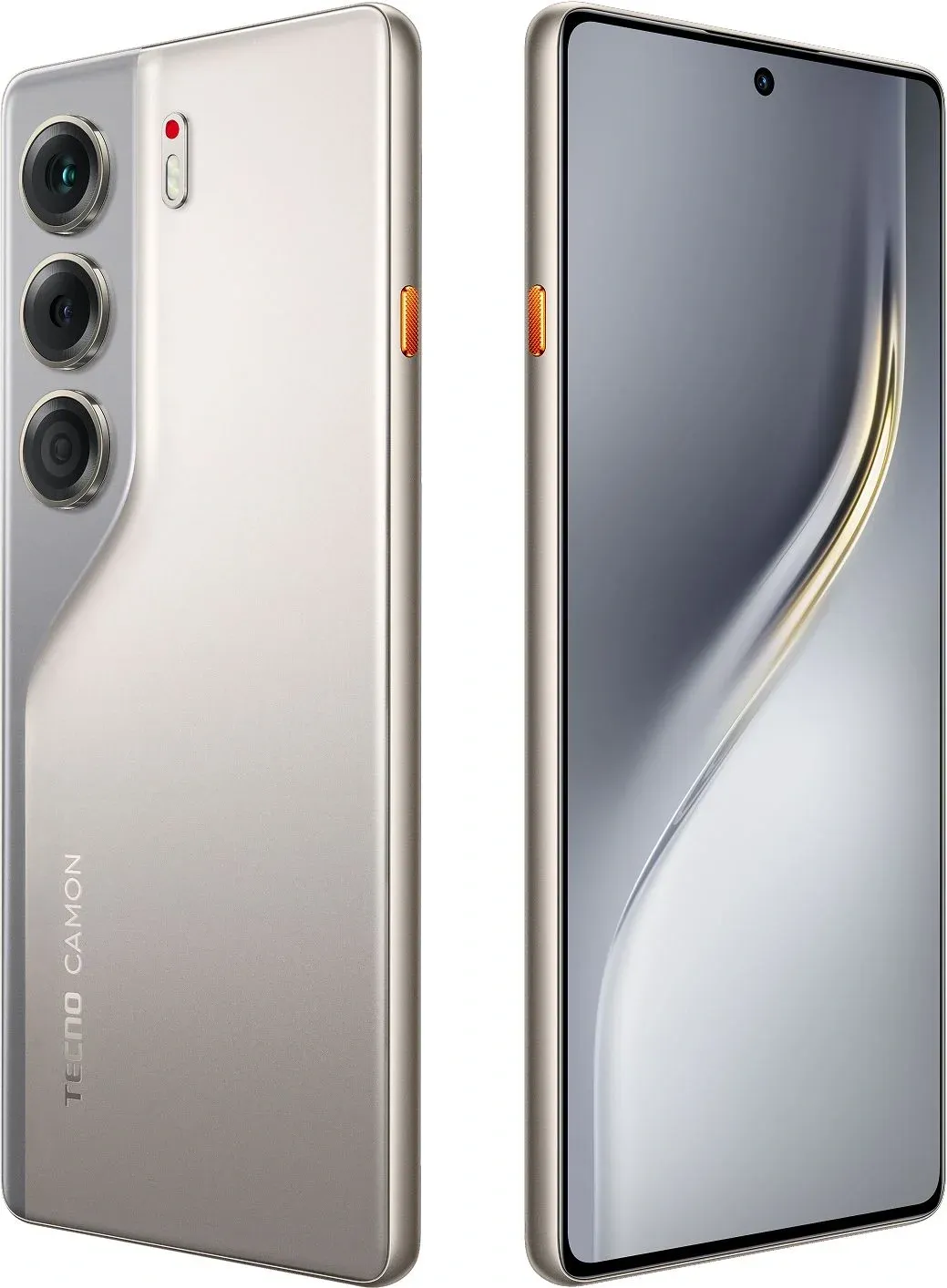 Смартфон Tecno Camon 40 128Gb 8Gb титан моноблок 3G 4G 2Sim 6.78 1080x2436 Android 15 50Mpix 802.11 a/b/g/n/ac NFC GPS GSM900/1800 GSM1900 Protect FM microSD max1024Gb - фото 8