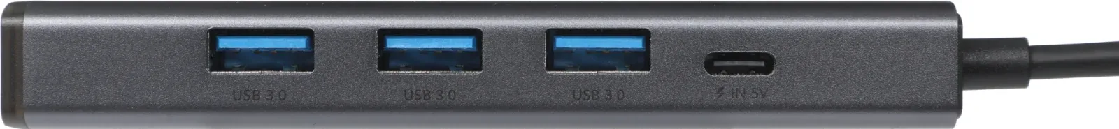 Разветвитель USB-C Cudy UH605 3порт. серый - фото 7