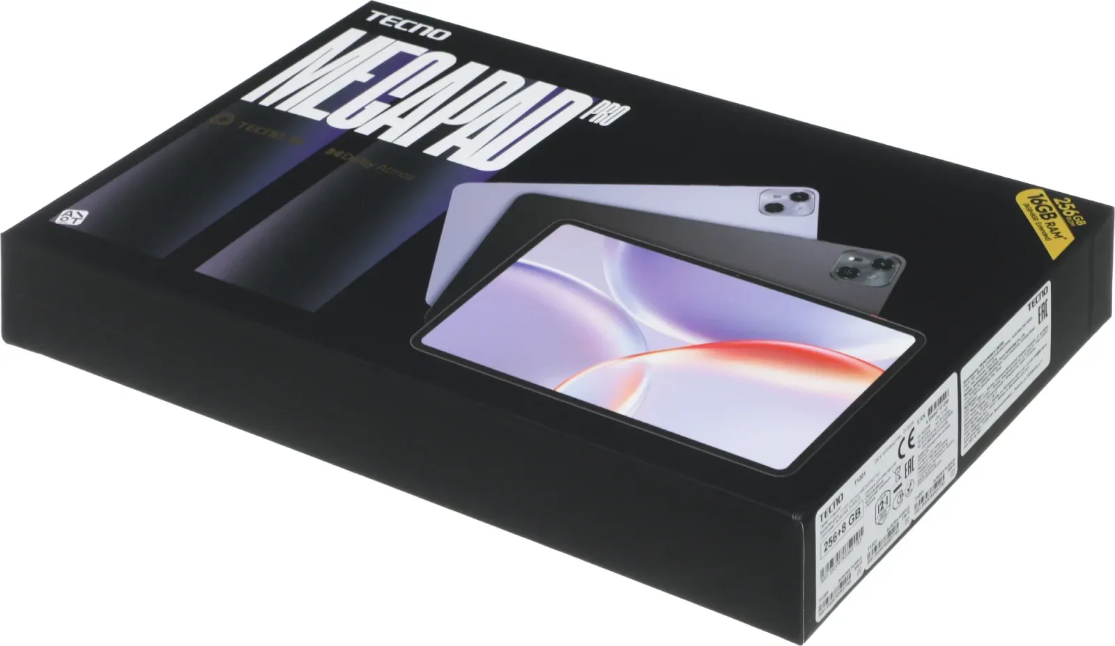 Планшет Tecno MegaPad Pro T1201 G100 2.2 8C RAM8Gb ROM256Gb 12 IPS 2000x1200 4G Android 15 фиолетовый 13Mpix 5Mpix BT WiFi microSD 512Gb GPRS EDGE 10000mAh 8hr - фото 6