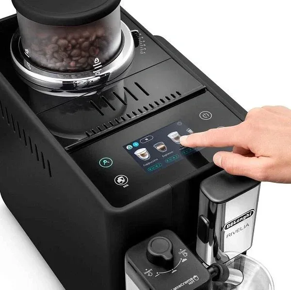 Кофемашина Delonghi Rivelia EXAM440.55.B 1450Вт серебристый/черный - фото 8
