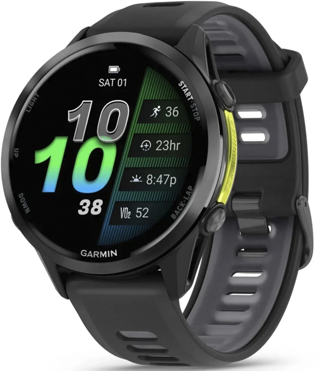 Смарт-часы Garmin Forerunner 970 47мм 1.4 AMOLED корп.черный рем.черный 010-02969-10 - фото 1