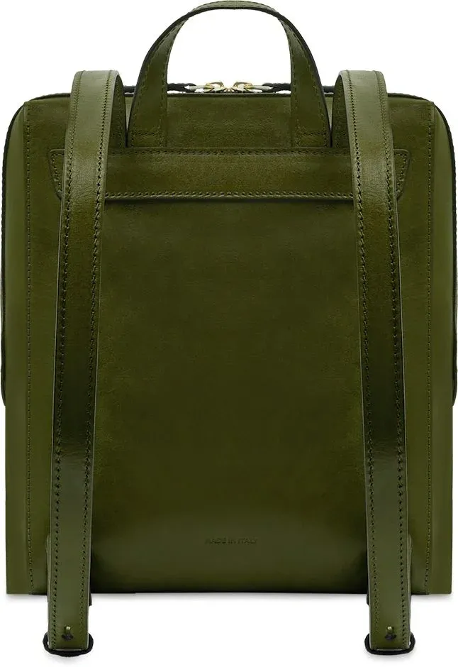 Рюкзак женский The Bridge Frida 04291601/00C оливковый кожа - фото 3