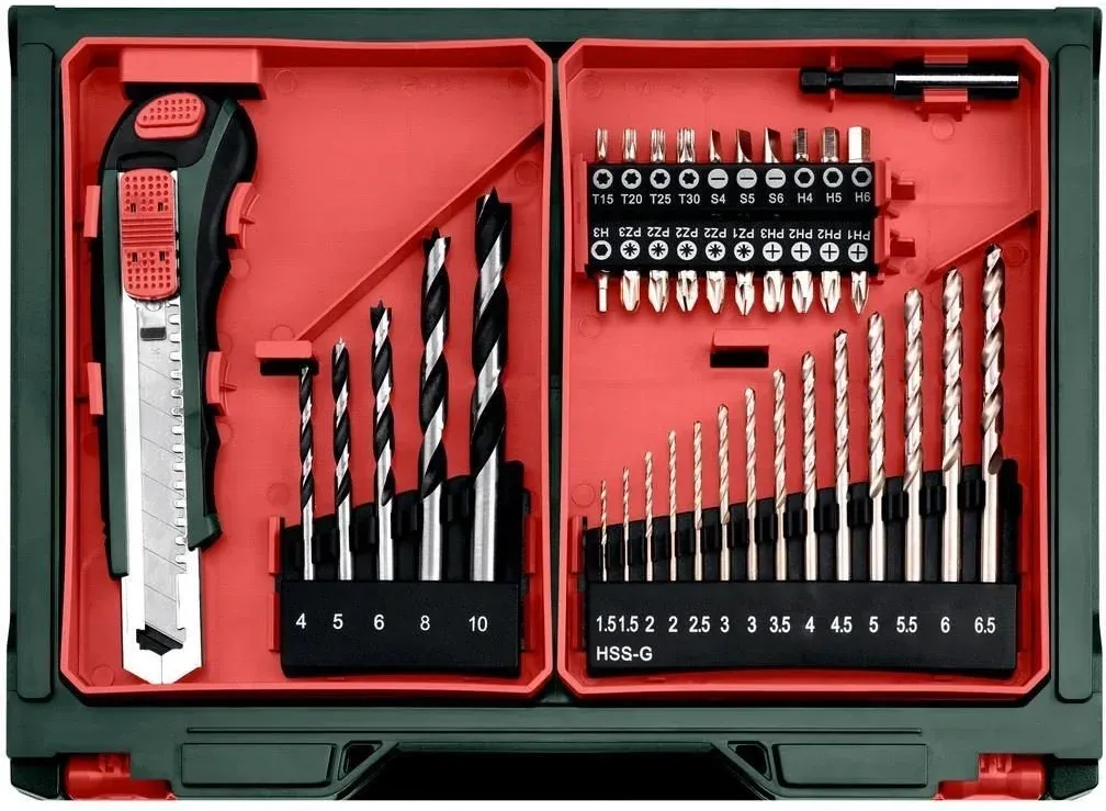 Дрель-шуруповерт Metabo PowerMaxx SB Basic Set аккум. патрон:быстрозажимной кейс в комплекте 600385710 - фото 3