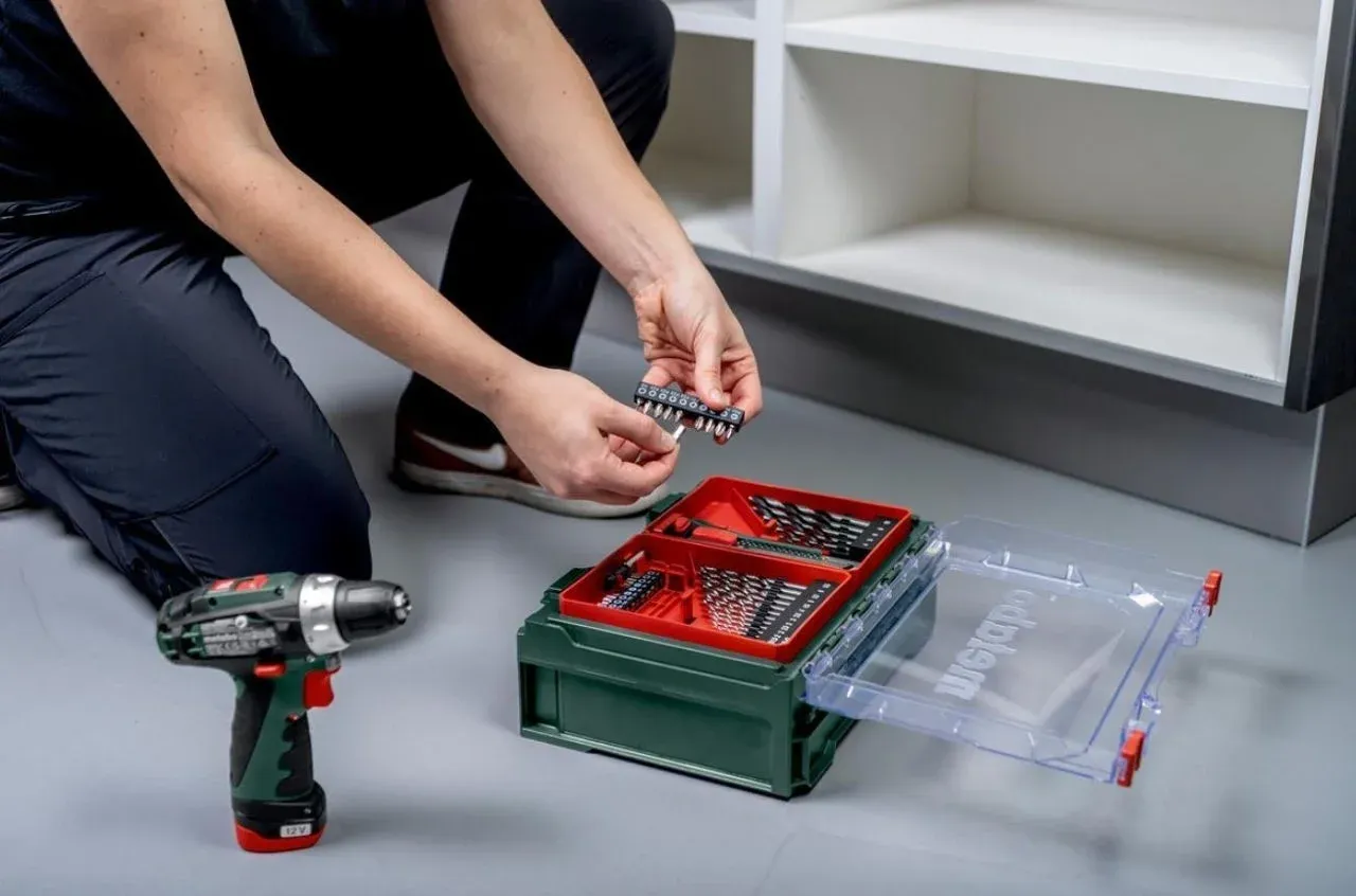 Дрель-шуруповерт Metabo PowerMaxx SB Basic Set аккум. патрон:быстрозажимной кейс в комплекте 600385710 - фото 6