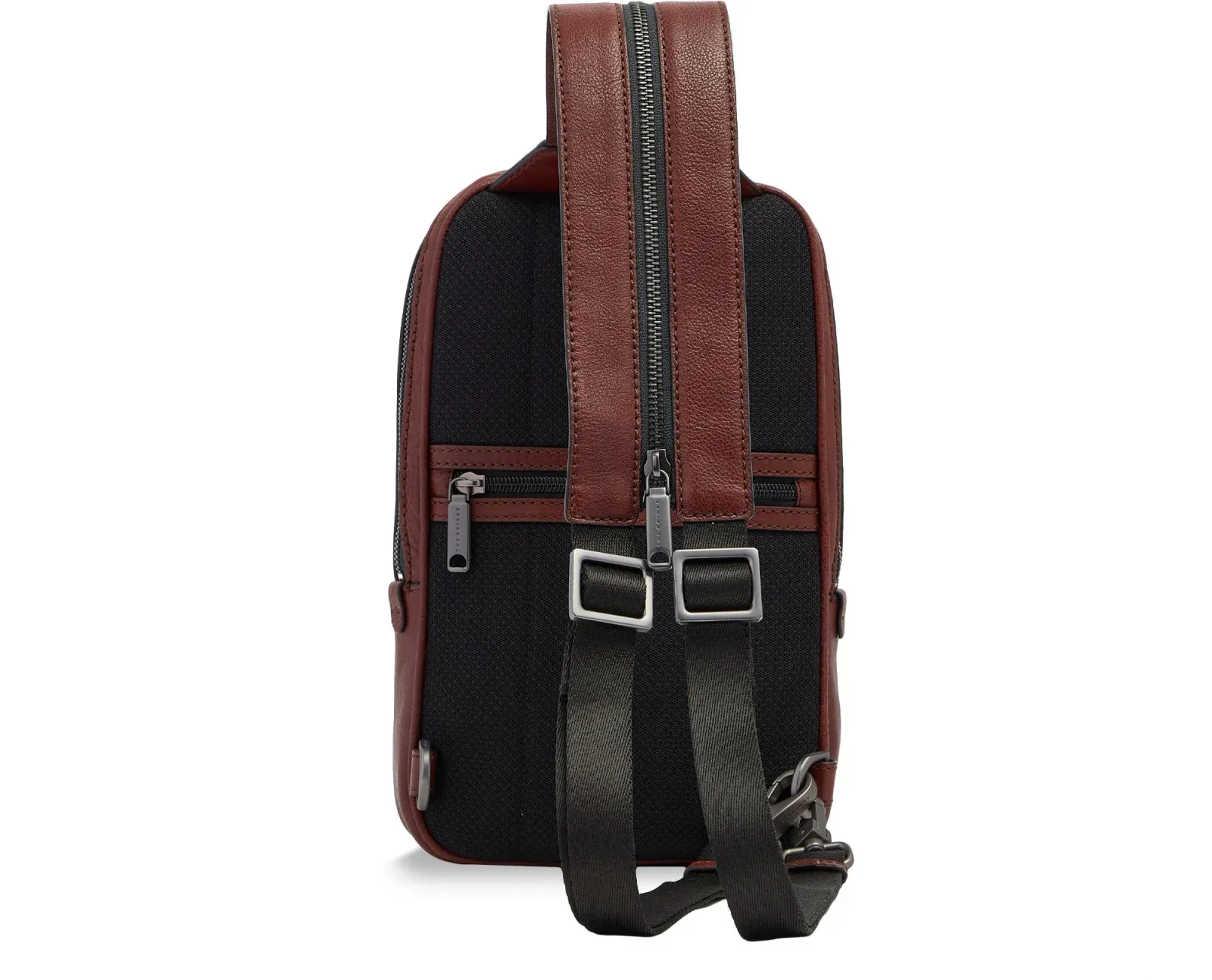 Рюкзак слинг мужской The Bridge Ludovico 053126LZ/1A коричневый кожа - фото 3