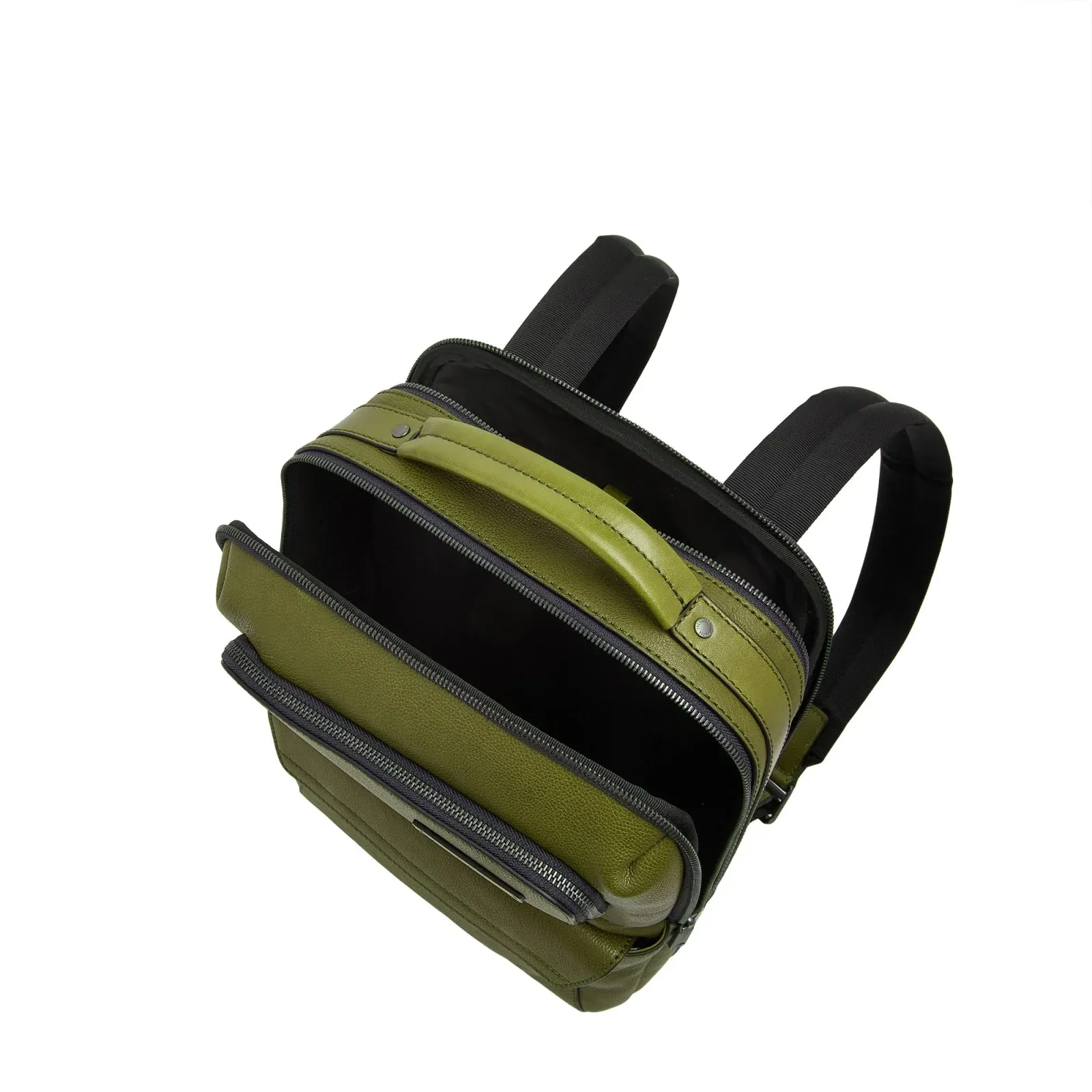 Рюкзак мужской The Bridge Ludovico 063116LZ/00G оливковый кожа - фото 4