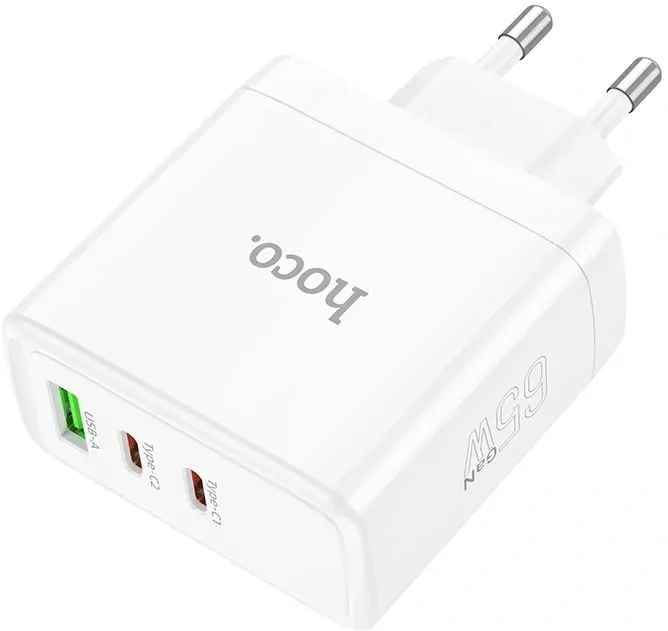 Сетевое зар./устр. Hoco N30 Glory 25W 3.25A+3A+1.5A PD+QC универсальное белый 84155 - фото 2