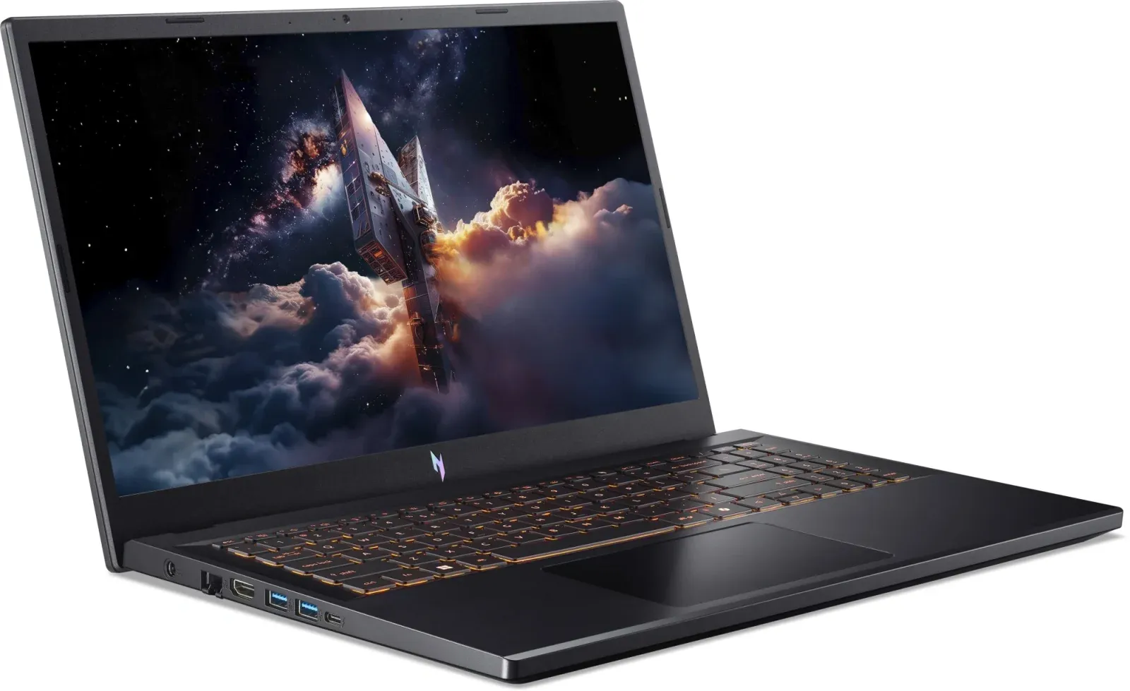 Ноутбук Acer Nitro V 15 ANV15-52-5546 Core 5 210H 16Gb SSD512Gb NVIDIA GeForce RTX5050 8Gb 15.6 IPS FHD 1920x1080 без ОС black WiFi BT Cam NH.QZ7CD.00B - фото 2