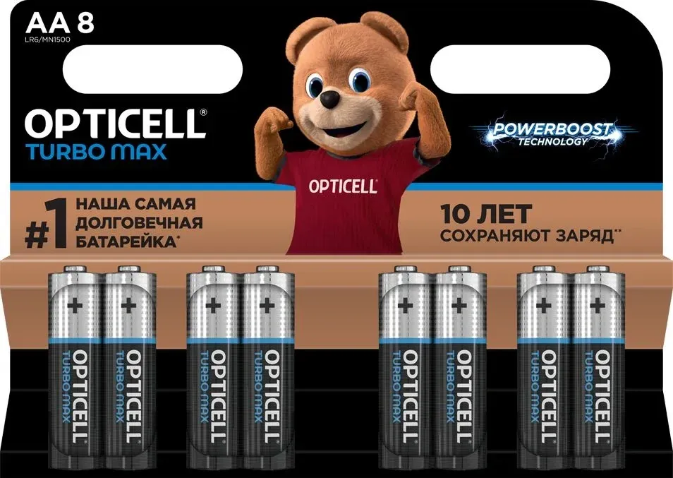 Батарейки Элементы питания OPTICELL LR6 - фото 1