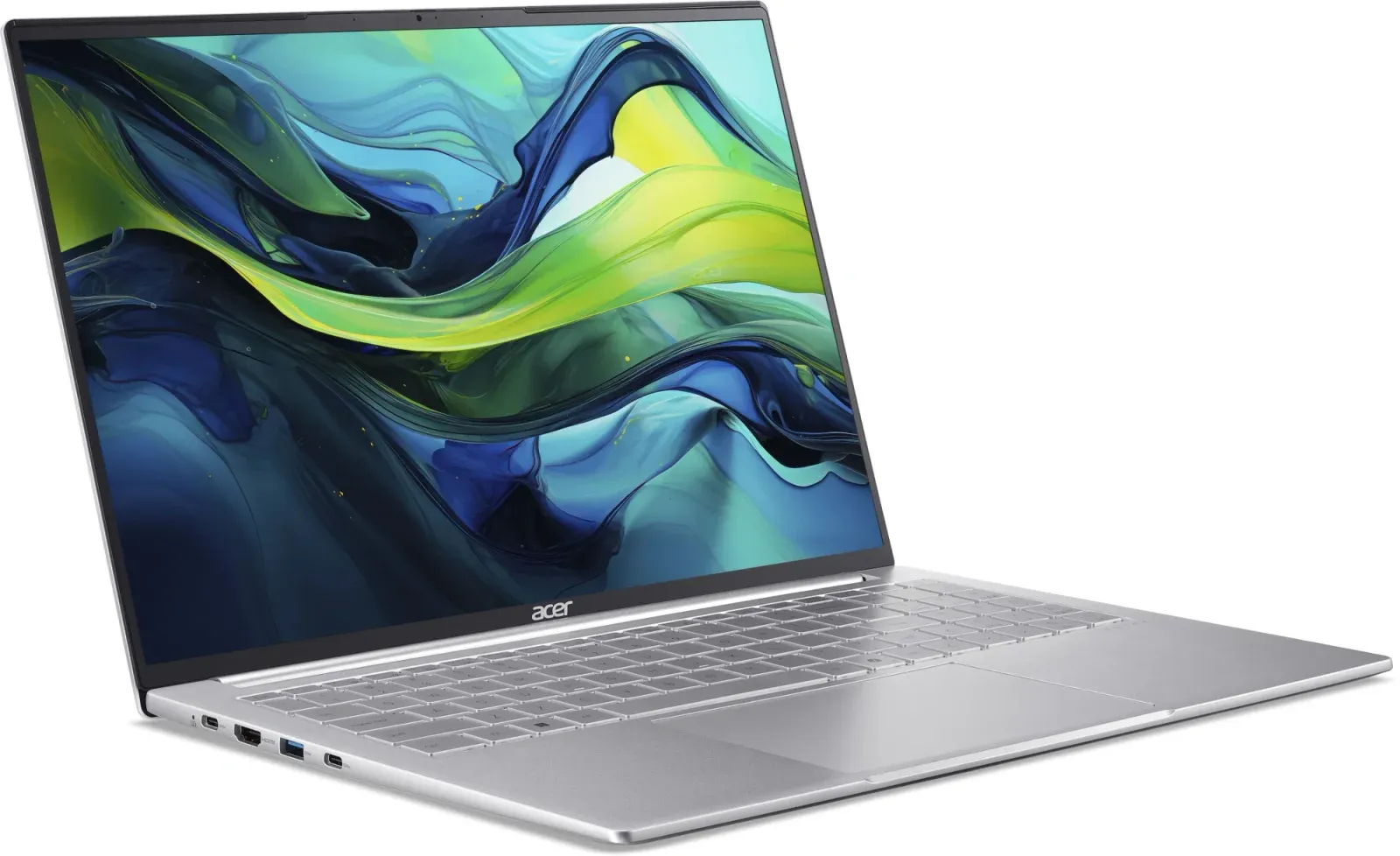 Ноутбук Acer Swift Lite SFL16-51M-54BL Core Ultra 5 115U 16Gb SSD512Gb Intel Graphics 16 IPS WUXGA 1920x1200 без ОС silver WiFi BT Cam 4810mAh NX.D3UCD.002 - фото 2