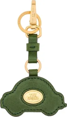 Брелок The Bridge Машина 09388401/00C зеленый/золотистый нат.кожа д.3мм ш.0.5мм в.10мм - фото 2