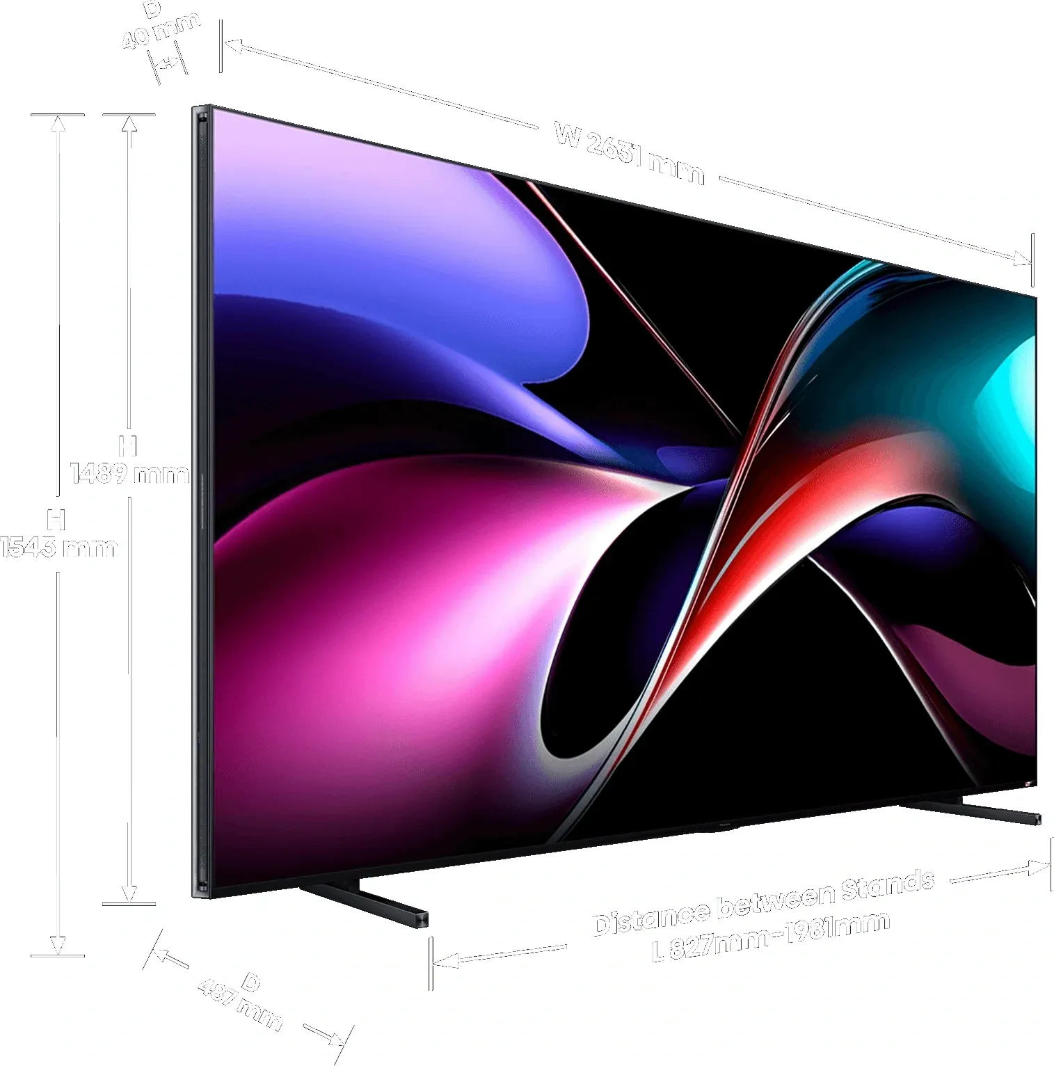 Телевизор QLED Hisense 116 116UXQ угольно-серый 4K Ultra HD 120Hz MEMC DVB-T DVB-T2 DVB-C DVB-S DVB-S2 USB WiFi Smart TV - фото 4
