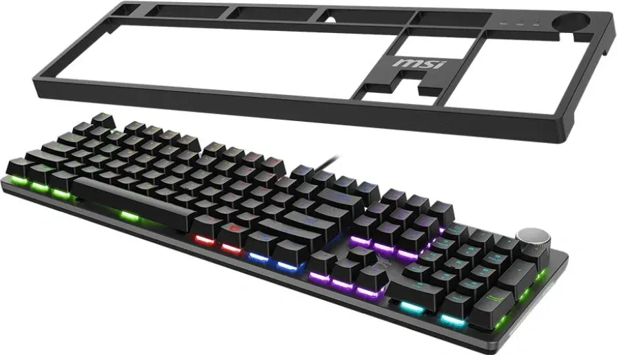Клавиатура MSI GK320 механическая черный USB Multimedia for gamer LED S11-04RU259-HH9 кабель 1.6м - фото 2