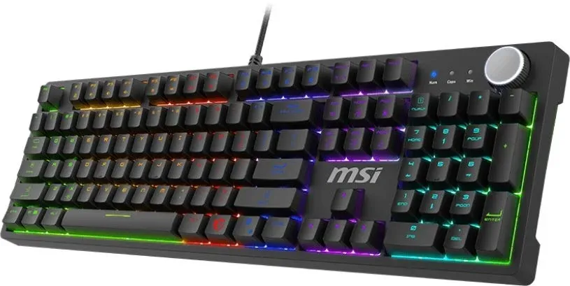 Клавиатура MSI GK320 механическая черный USB Multimedia for gamer LED S11-04RU259-HH9 кабель 1.6м - фото 4