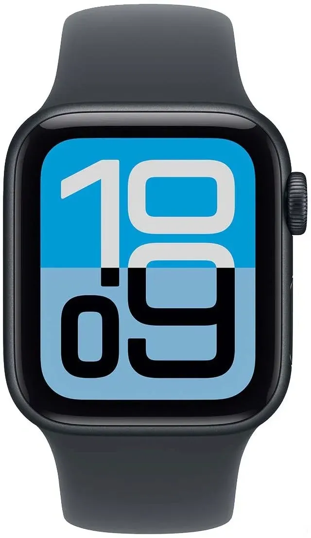 Смарт-часы Apple Watch SE 3 2025 A3325 44мм OLED корп.темная ночь Sport Band рем.темная ночь разм.брасл.:M/L MEHQ4LW/A - фото 2