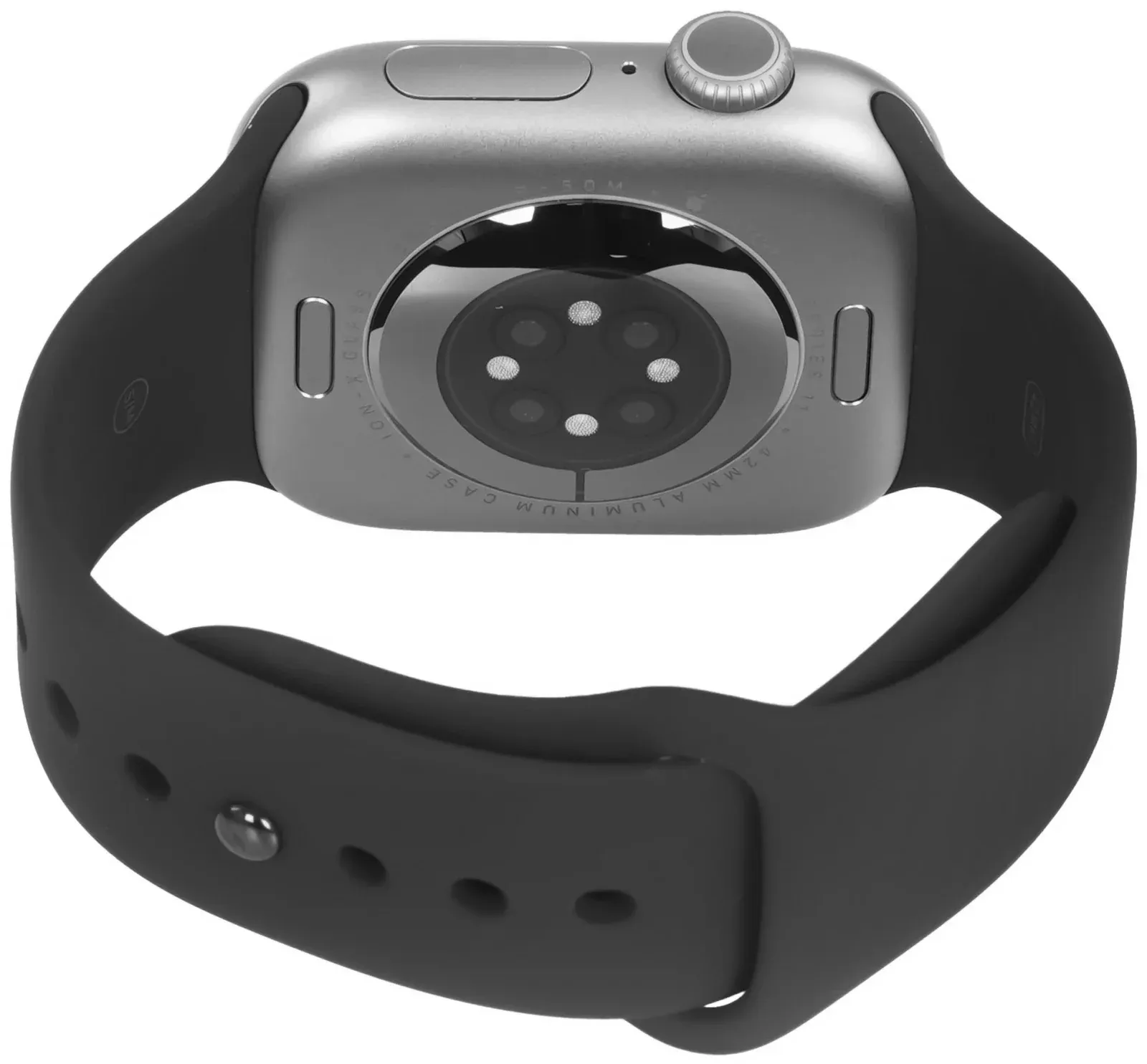 Смарт-часы Apple Watch Series 11 A3331 42мм OLED корп.серый космос Sport Band рем.черный разм.брасл.:M/L MEQX4LW/A - фото 6