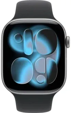 Смарт-часы Apple Watch Series 11 A3333 46мм OLED корп.серый космос Sport Band рем.черный разм.брасл.:M/L MEV44LW/A - фото 5