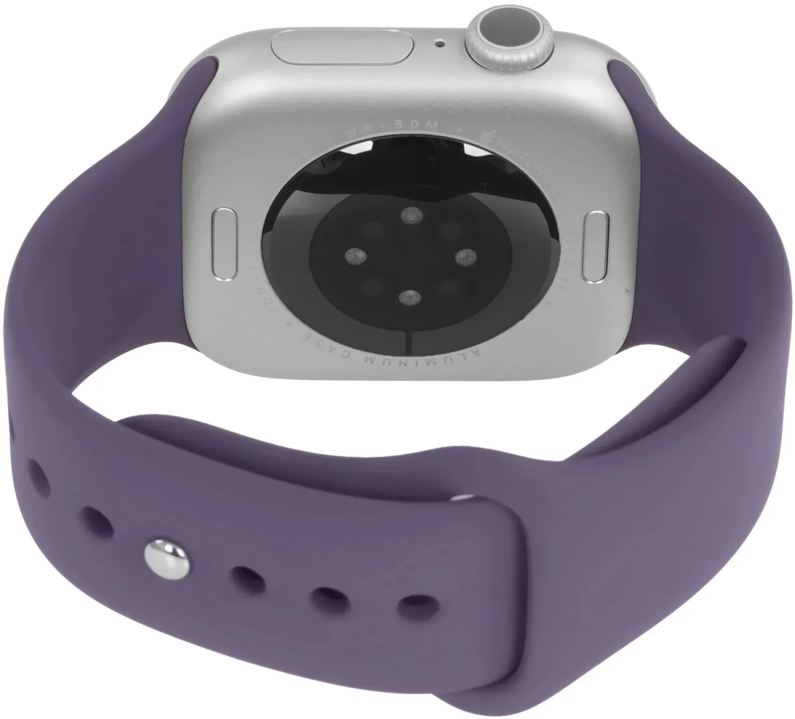 Смарт-часы Apple Watch Series 11 A3333 46мм OLED корп.серебристый Sport Band рем.фиолетовый разм.брасл.:M/L MEVA4AM/A - фото 6