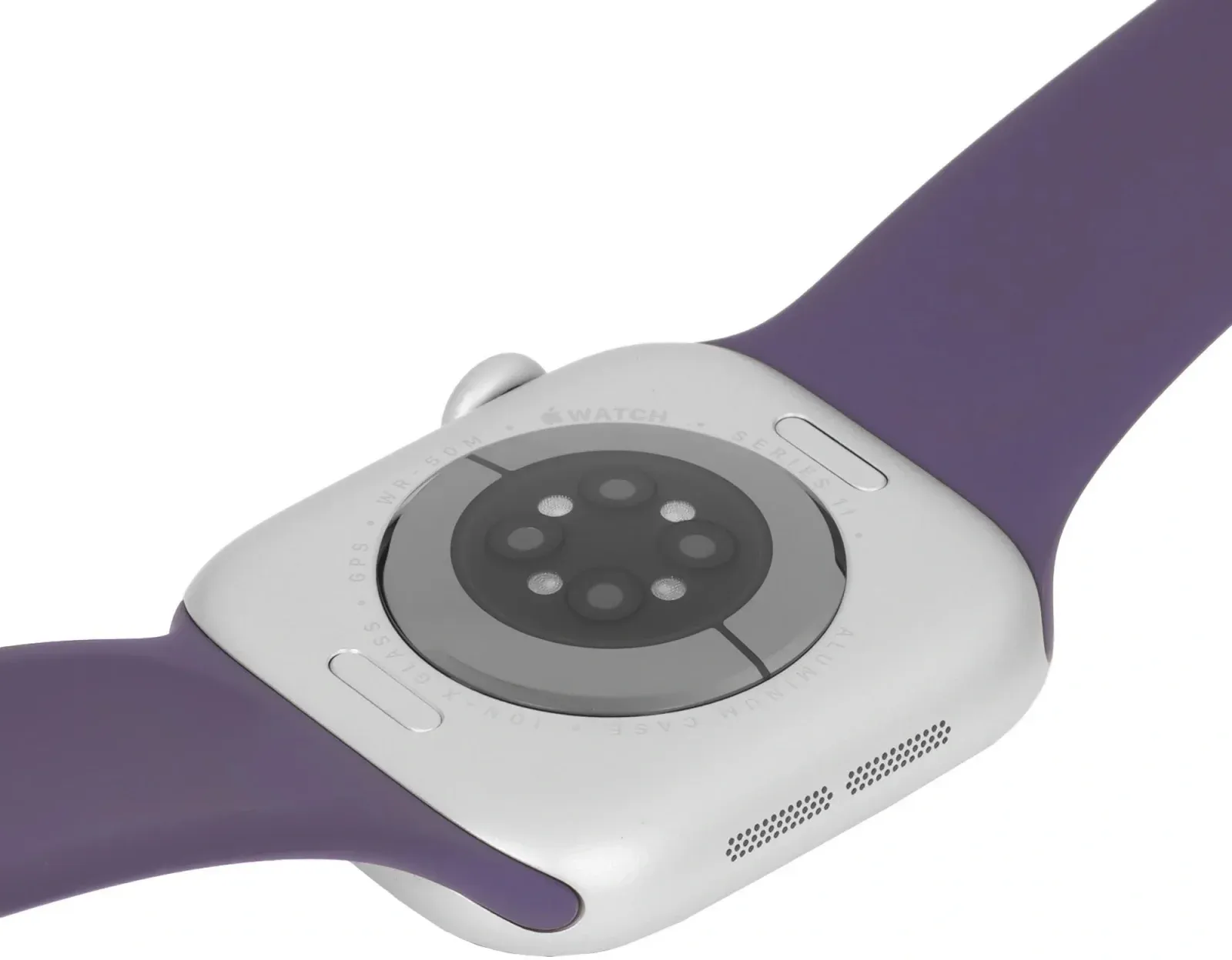 Смарт-часы Apple Watch Series 11 A3333 46мм OLED корп.серебристый Sport Band рем.фиолетовый разм.брасл.:M/L MEVA4AM/A - фото 7