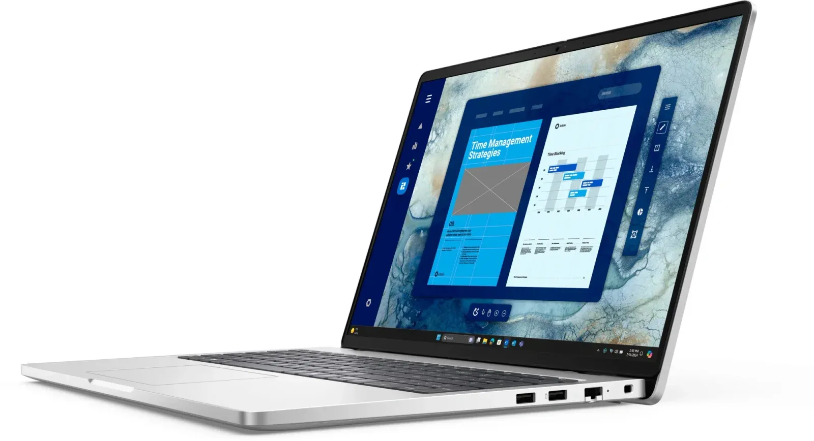 Ноутбук Dell Pro 16 Core Ultra 5 235U 16Gb SSD512Gb Intel Graphics 16 IPS FHD+ 1920x1200 Linux silver WiFi BT Cam PRO16-5653 - фото 3