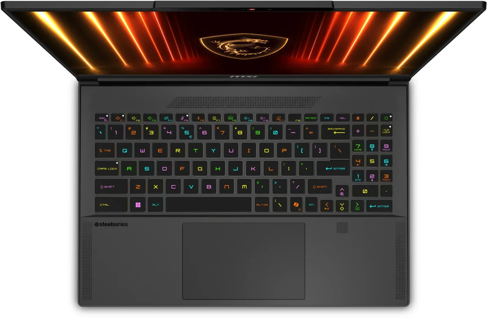 Ноутбук MSI Stealth 16 AI A2HWFG-086XRU Core Ultra 7 255H 32Gb SSD1Tb NVIDIA GeForce RTX 5060 8Gb 16 OLED QHD+ 2560x1600 FreeDOS black WiFi BT Cam 9S7-15F535-086 - фото 4
