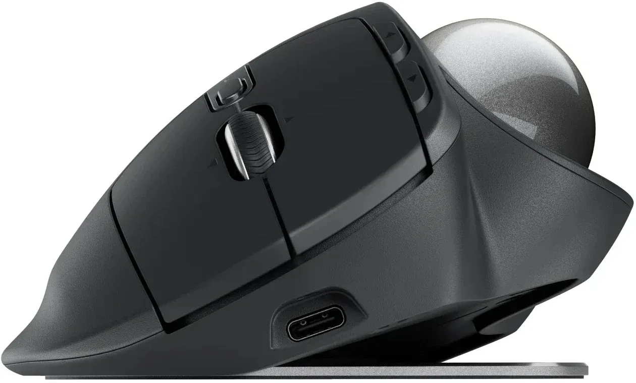 Трекбол Logitech Trackball MX Ergo S графитовый оптическая 2048dpi silent беспров. BT/Radio USB 8but 910-007263 - фото 2