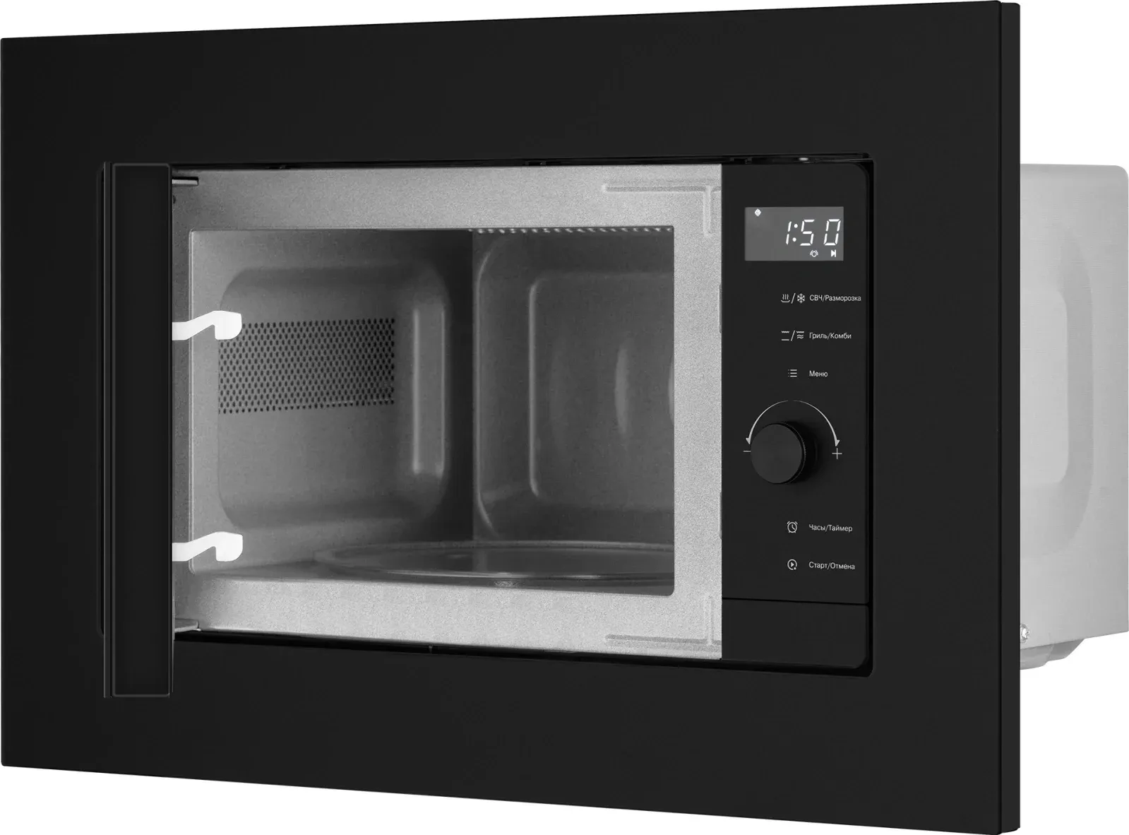 Микроволновая печь Weissgauff HMT-620 BG Grill Matt Edition 20л. 700Вт черный встраиваемая, 20 л - фото 6