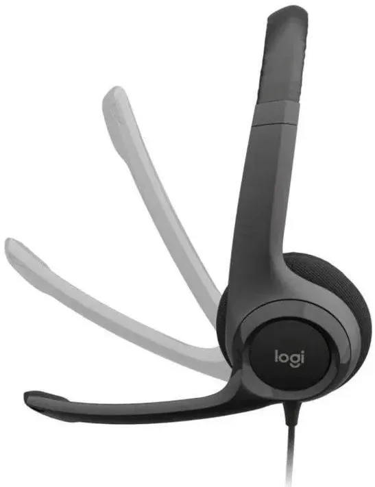 Гарнитуры наушники с микрофоном LOGITECH H390 черный - фото 4