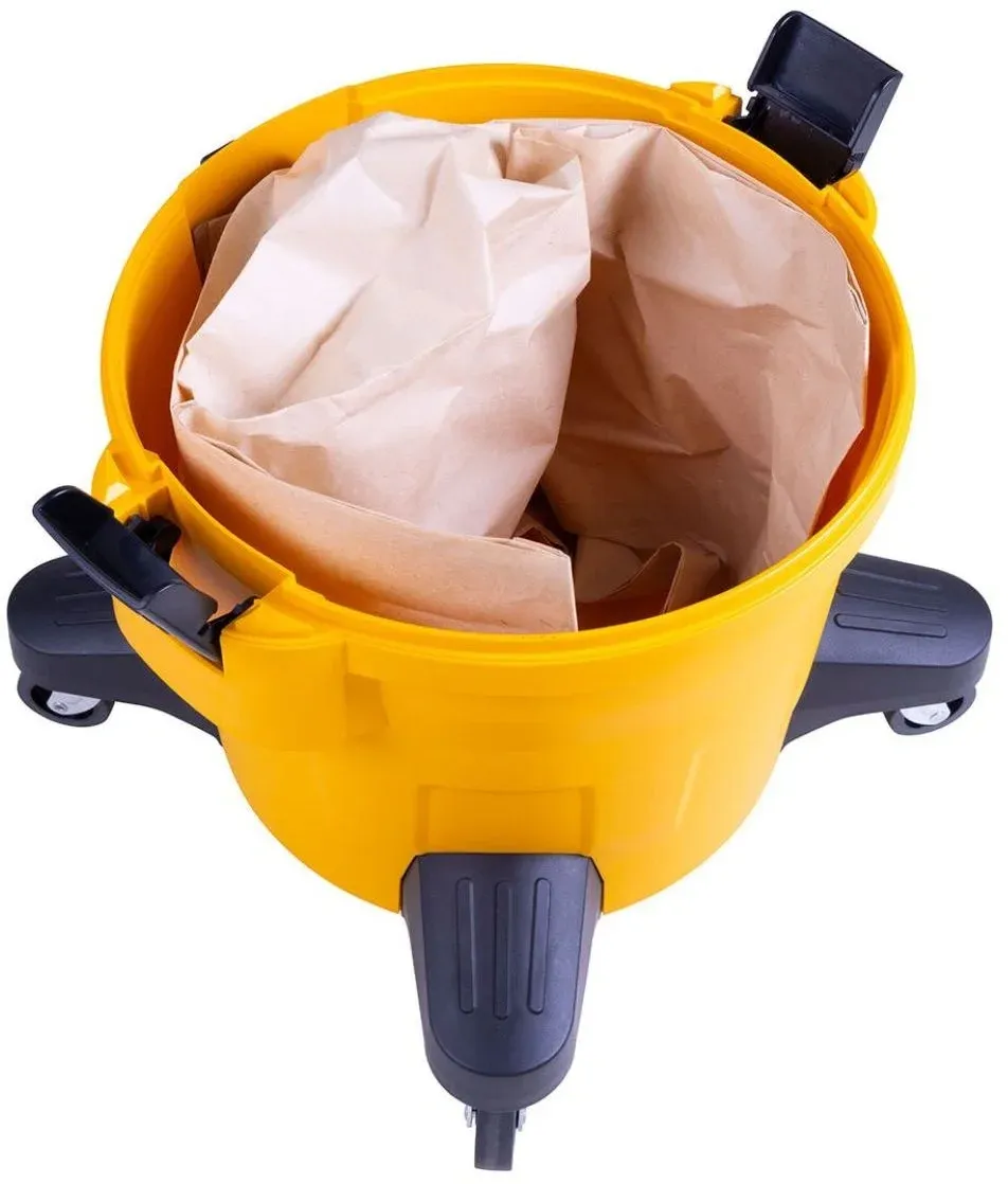 Строительный пылесос DeWalt DXV34PTA 1200Вт уборка: сухая/влажная/выдув/сбор воды желтый - фото 5