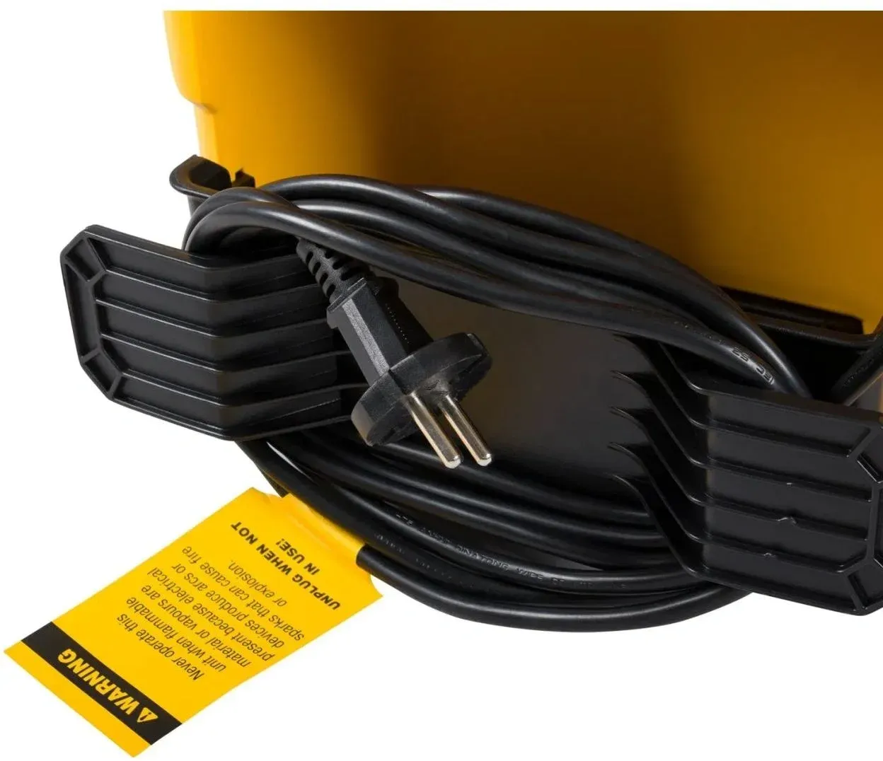 Строительный пылесос DeWalt DXV23G 1100Вт уборка: сухая/влажная/выдув/сбор воды желтый - фото 4