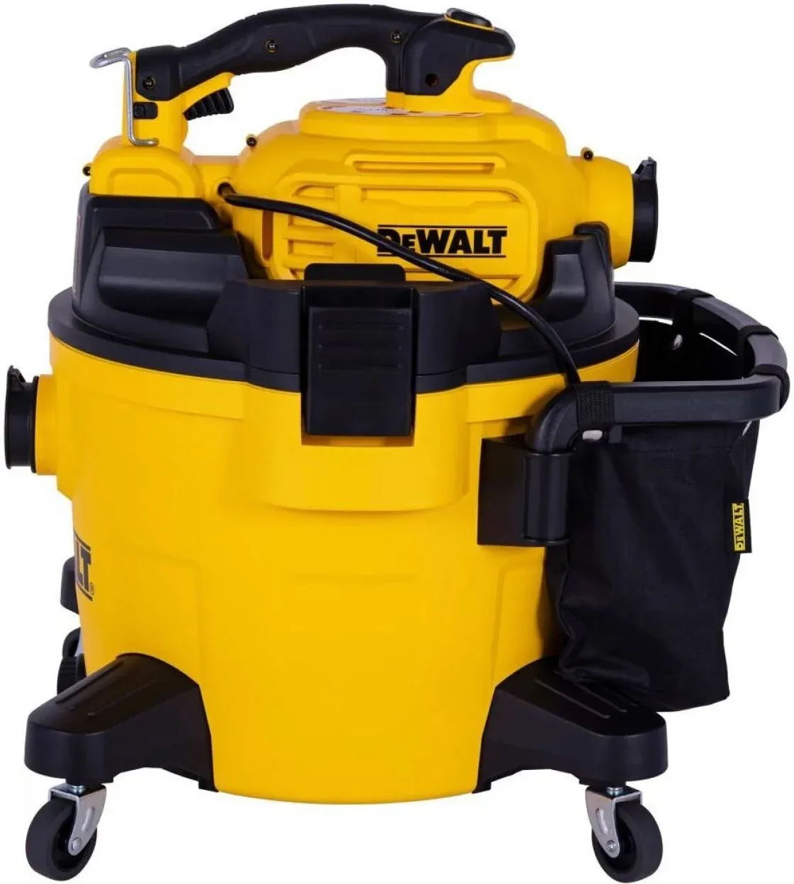 Строительный пылесос DeWalt DXV234P 1080Вт уборка: сухая/влажная/выдув/сбор воды желтый - фото 5