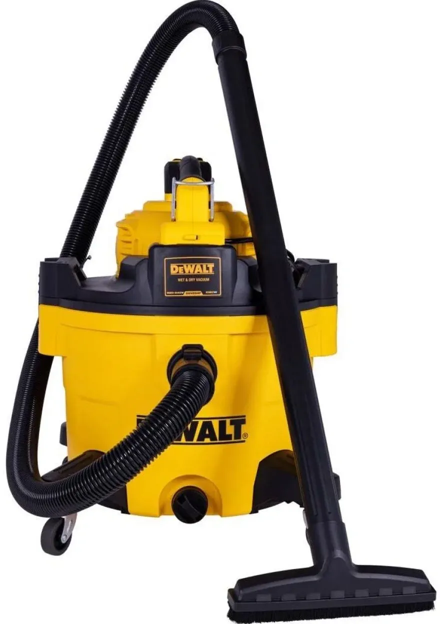 Строительный пылесос DeWalt DXV234P 1080Вт уборка: сухая/влажная/выдув/сбор воды желтый - фото 7
