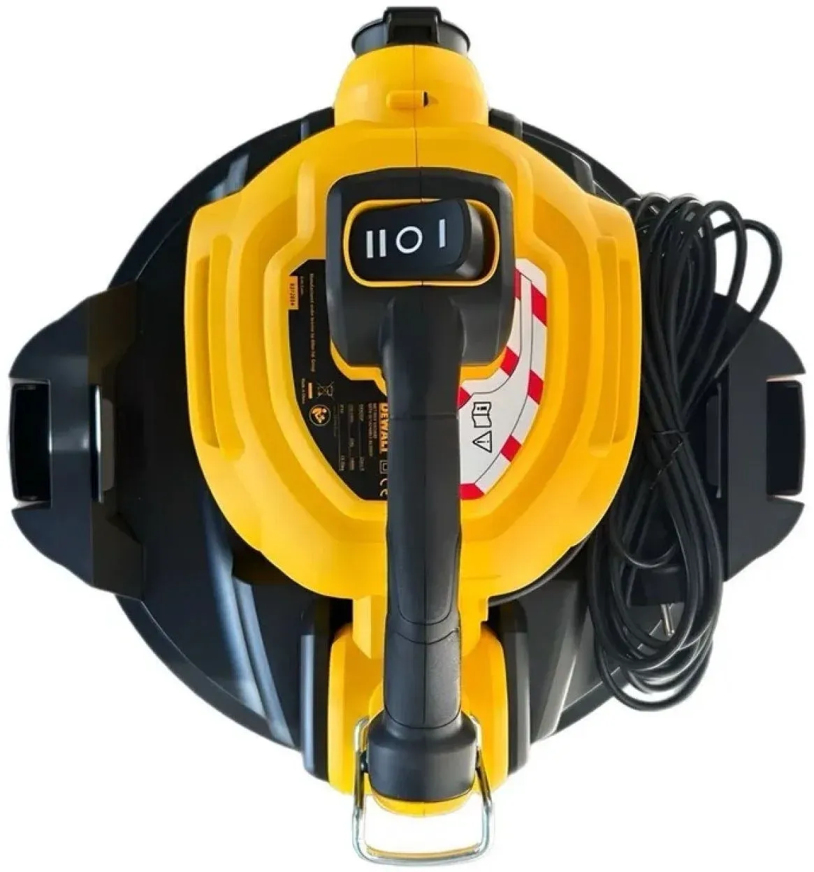 Строительный пылесос DeWalt DXV245P 1400Вт уборка: сухая/влажная/выдув/сбор воды желтый - фото 4