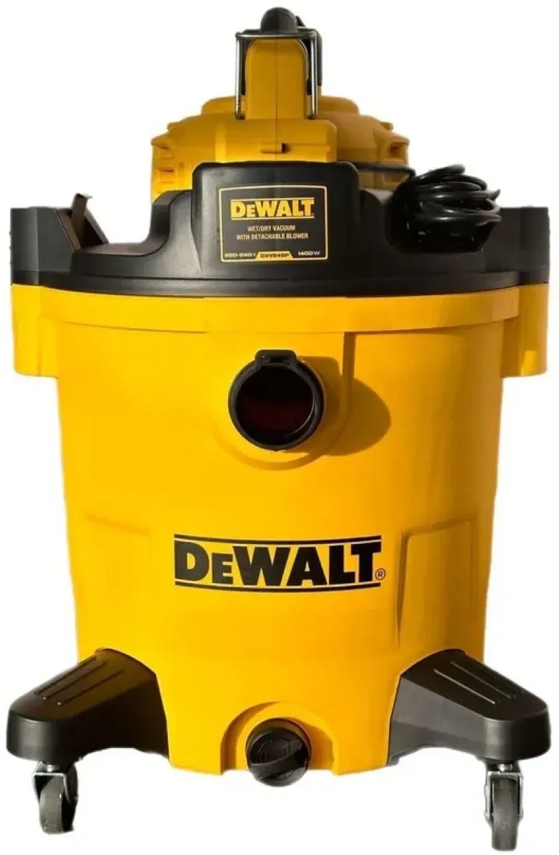 Строительный пылесос DeWalt DXV245P 1400Вт уборка: сухая/влажная/выдув/сбор воды желтый - фото 5