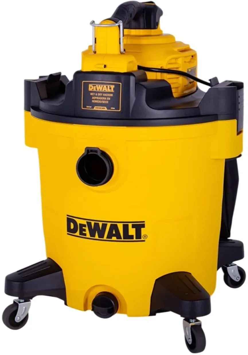 Строительный пылесос DeWalt DXV245P 1400Вт уборка: сухая/влажная/выдув/сбор воды желтый - фото 6