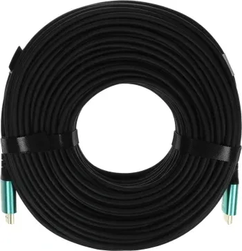 Кабель аудио-видео Cactus CS-HDMI-AOC-2.1-70 HDMI m/HDMI m 70м. позолоч.конт. черный - фото 7
